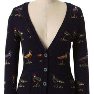 Anthropologie Mallard Wool Sweater